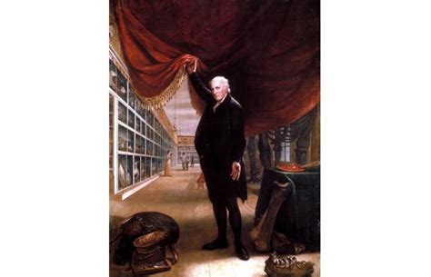 A Painting Of A Man Standing In Front Of A Window With His Hand On The