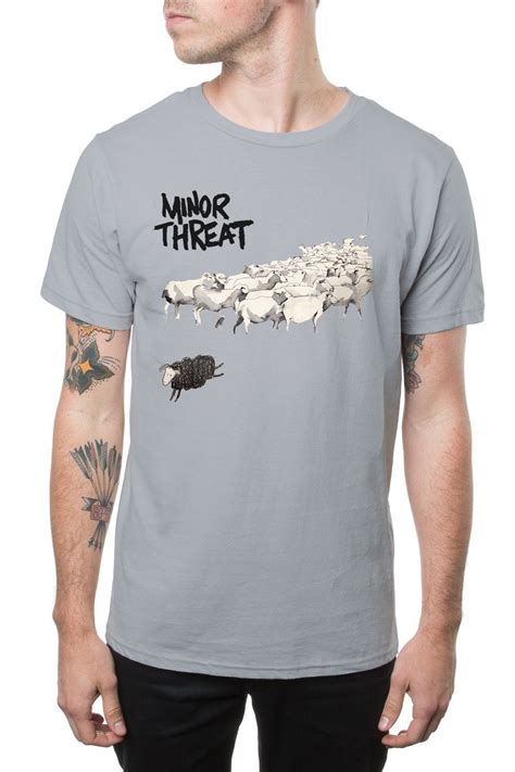 Minor Threat Out Of Step Gray T Shirt Etsy Band Shirts Minor