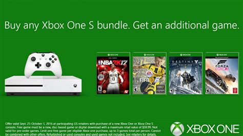 Buy An Xbox One S Get An Extra Free Game For A Week Gamespot