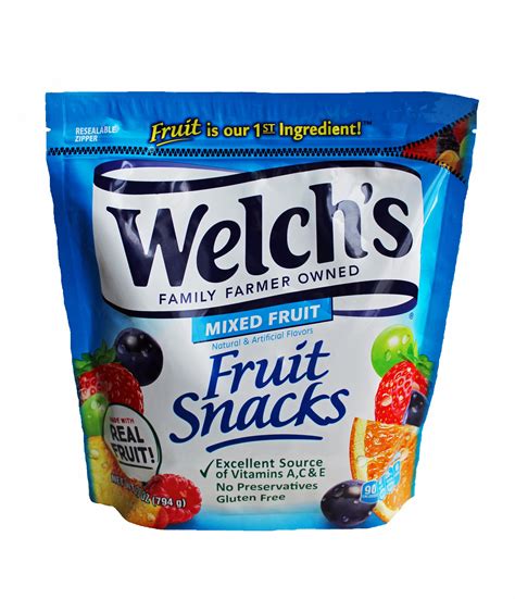 Welchs Fruit Snacks Mixed Fruit Large 28 Oz Bulk Bag