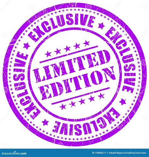 Limited Edition Stamp Stock Image Image 14908271