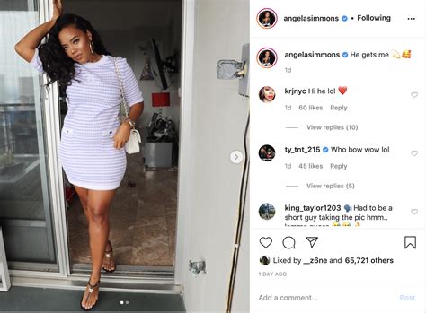 ‘he Gets Me Angela Simmons Cryptic Message Has Fans Calling Out Bow Wow
