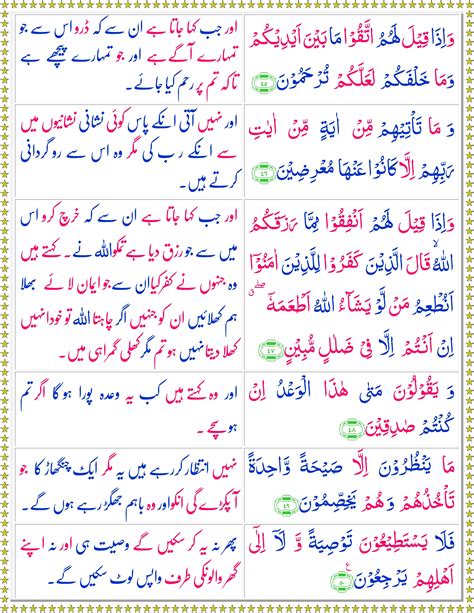 Online Quran Reading Surah Yasin Urdu Quran O Sunnat