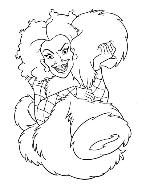 23 Cruella Deville Coloring Page Free Coloring Pages