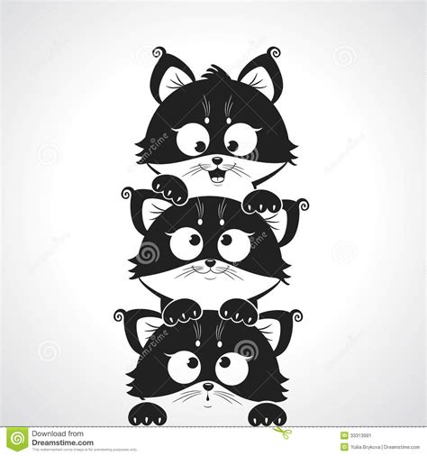 Cute Kitten Stock Vector Illustration Of Mammal Playing 33313991