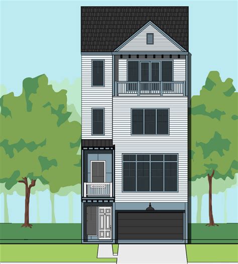 Affordable Four Story Townhome Plan Preston Wood And Associates