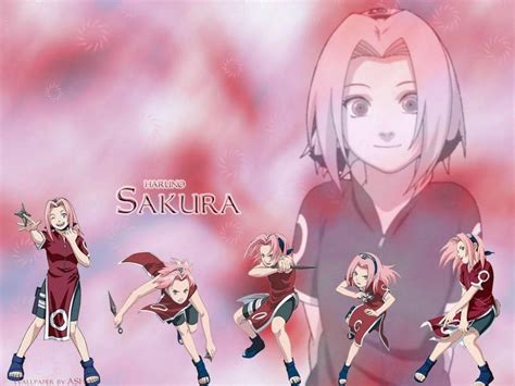 Download Naruto Anime Sakura Fight Stance Wallpaper