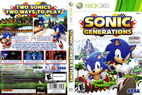 Sonic Generations Xbox 360 Game Covers Sonic Generations Dvd Ntsc