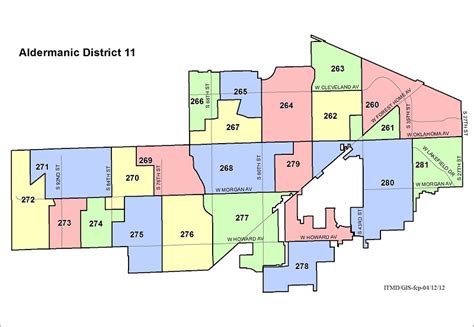 Map Aldermanic District 11 Voting Wards