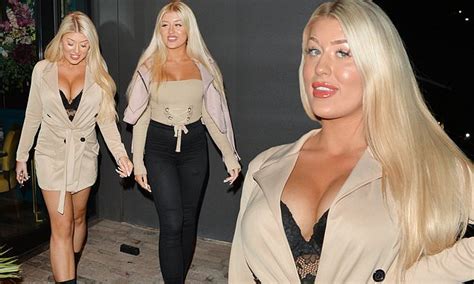 Love Island Twins Jess And Eve Gale Put On A Racy Display As They Show Off Their Ample Cleavage