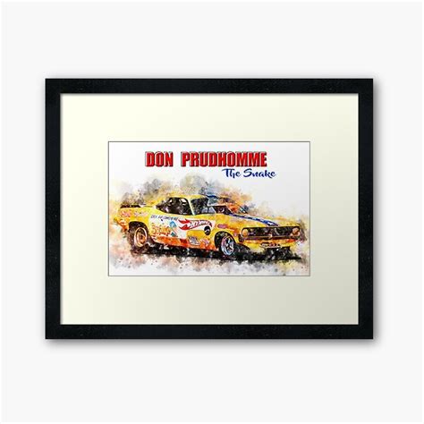 Don Prudhomme The Snake Framed Art Print For Sale By Theodordecker