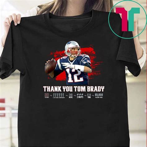 Thank You Tom Brady Tee Shirt Teeducks