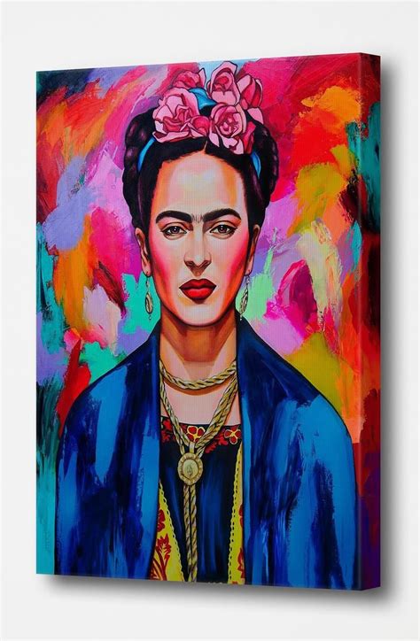 Mexican Painter Frida Kahlo Canvaspostersoil Painting Etsy In 2020