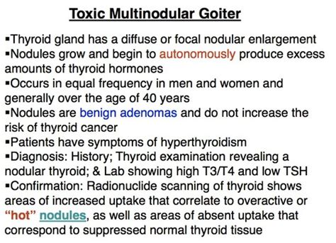Toxic Multinodular Goiter Parathyroid Glands 105 Flashcards Quizlet