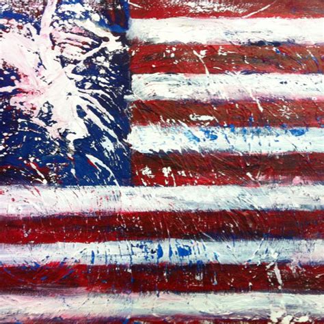 Freedom American Flag Painting America Painting Flag Painting