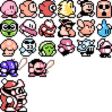 Kirbys Adventure Sprite Sheet