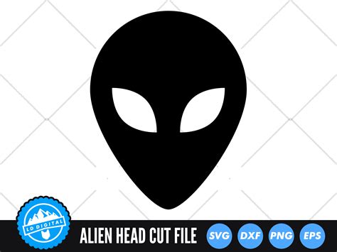 Alien Head Svg Alien Cut File By Ld Digital Thehungryjpeg