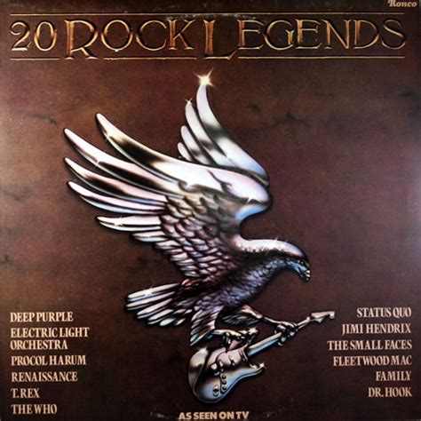 Various Artists 20 Rock Legends Uk Vinyl Lp Album Lp Record 558545
