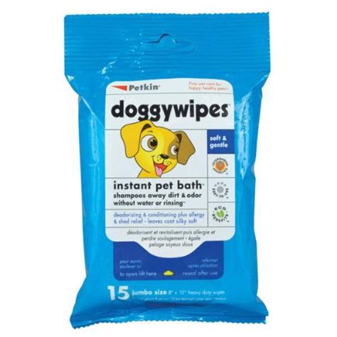 Contents 8 pet md chlorhexedine antiseptic wipes for dogs 13 petkin paw wipes Petkin DoggyWipes Instant pet bath 15 wipes - Dog Diapers