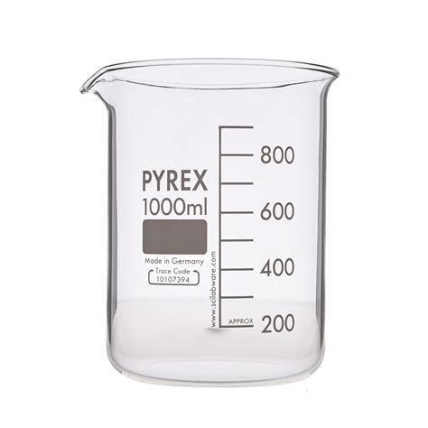 Cp052967ad Pyrex Glass Beaker Squat Form 1000ml Pack Of 10