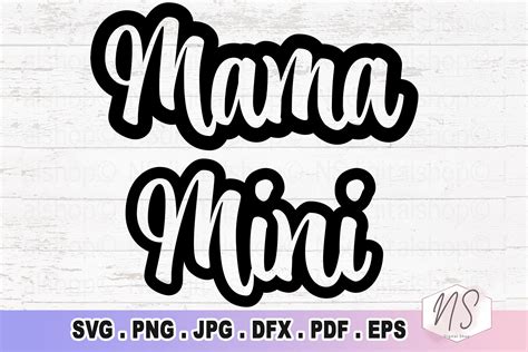 Mama And Mini Svg Graphic By Ns Arts Shop · Creative Fabrica