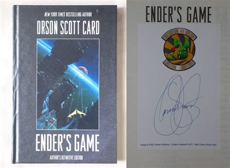 Orson scott card (born august 24, 1951) is an american writer known best for his science fiction works. Ender's Game (Gift Edition) by Orson Scott Card - Signed ...