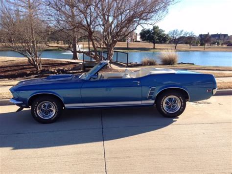 Ford Mustang Convertible 1969 Acapulco Blue For Sale 9r03m106646 1969