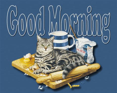 Good Morning Animated Cat