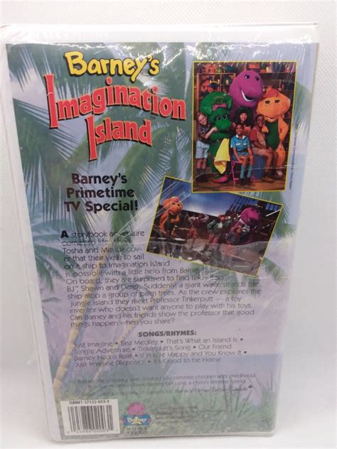 Barneys Imagination Island Vhs 1994 Sealed Clamshell Zellers Sticker