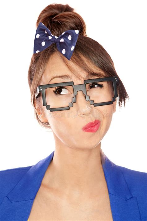 Nerdy Girl Stock Image Image Of Decide Girl Decision 30731955