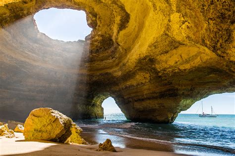 Benagil Cave Algarve Coast Portugal Stock Photo Download Image Now