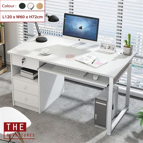 Meja komputer model hasan cv furniture jepara. THE Simply Home Office Table Computer Desk With Keyboard ...