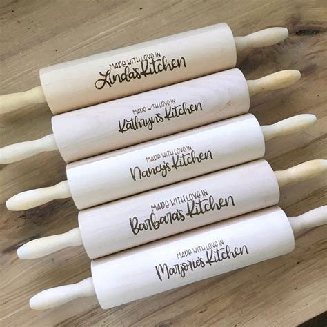 Custom Engraved Rolling Pin By Sabrina Marie