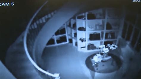 Surveillance Video Captures Burglar Inside 3 Story Female Man Cave