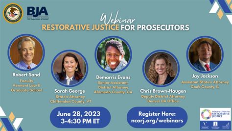 Webinar Recording Restorative Justice For Prosecutors National Center On Restorative Justice