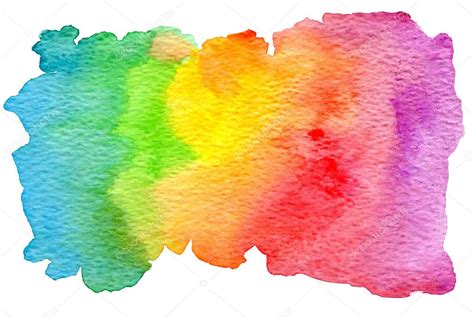 Free download rainbow watercolor background vector illustration. Colorful rainbow watercolor texture. — Stock Photo ...