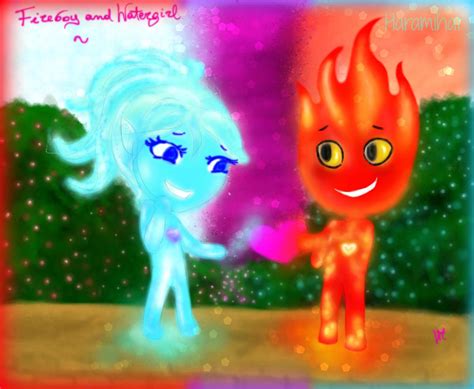 Fireboy And Watergirl By Haramihat On Deviantart