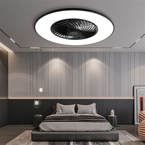 Yanaso Ceiling Fan With Light Modern Bladeless Ceiling Fan With Remote