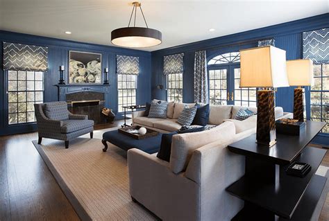 Blue Walls Living Room Decorating Ideas ~ Hague Couches Cosy Bodewasude