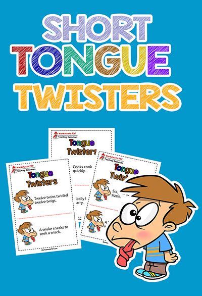 Easy Tongue Twisters For Beginners Start By Saying The Tongue Twister