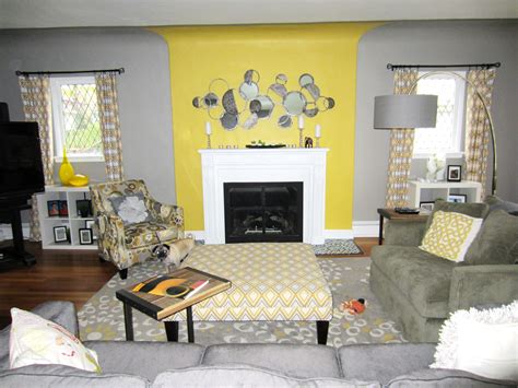 Inspiring 30 Awesome Yellow And Gray Living Room Color Scheme Ideas