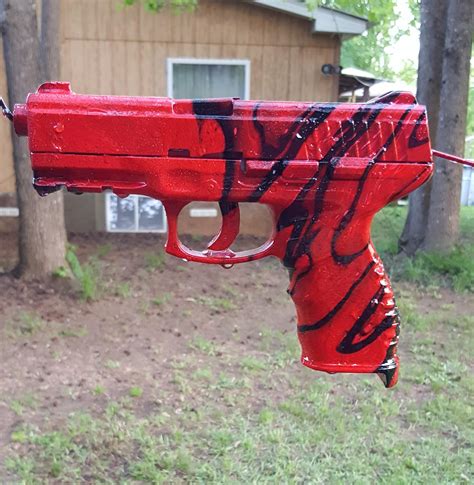 Hydro Dip Test On An Old Co2 Pistol Rairsoft