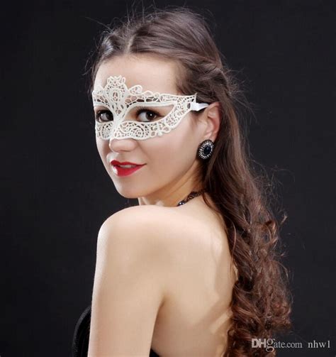 Cheap Women Girls White Lace Masks Sexy Elegant Eye Mask Masquerade