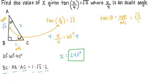 Question Video Using Inverse Trigonometric Functions To Solve