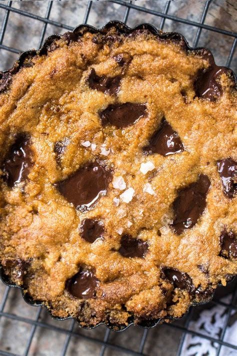 Eating vegan keto means dessert is no problem to your hips, belly or thighs! Gluten Free, Paleo & Keto Cookie Pie-For-1 🍪 #keto #lowcarb #dairyfree #paleo #healthyrecipes # ...
