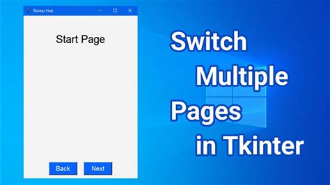 Switch Multiple Pages In Tkinter Switch Frames In Tkinter Youtube