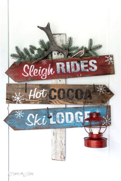 Super Festive Christmas And Winter Directional Signsfunky Junk Interiors