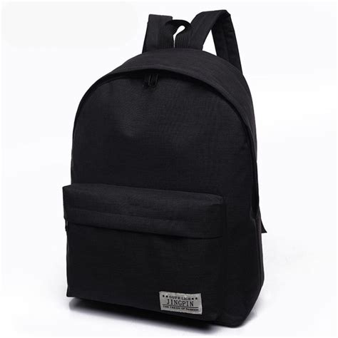 2018 Cheap Mochila Black Backpack Canvas Women Backpack Schoolbags For