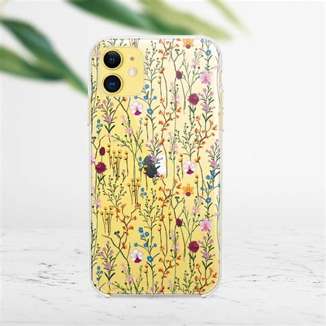 Wild Flowers Phone Case Iphone 11 Max Case Floral Iphone 11 Etsy