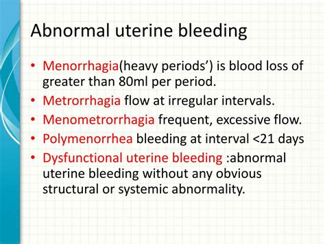 Ppt Abnormal Uterine Bleeding Powerpoint Presentation Free Download Id2176534